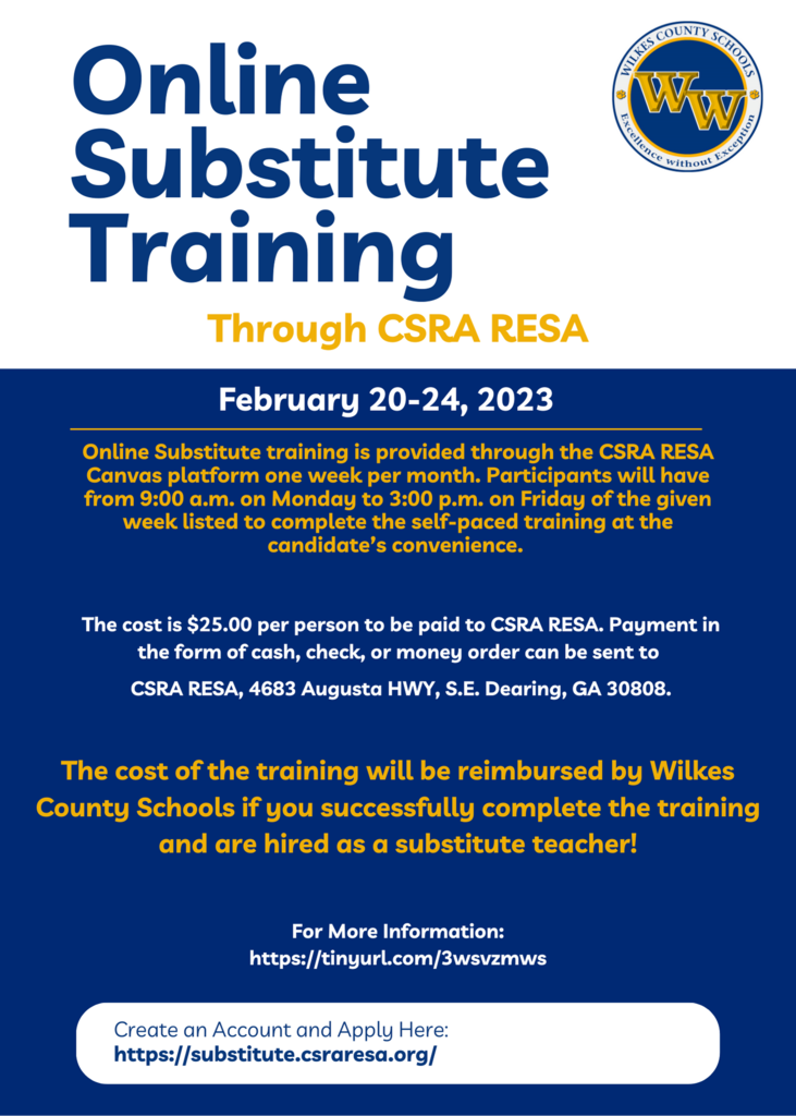 Online Substitute Training