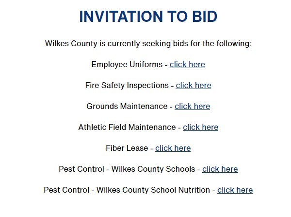 Invitation to Bid