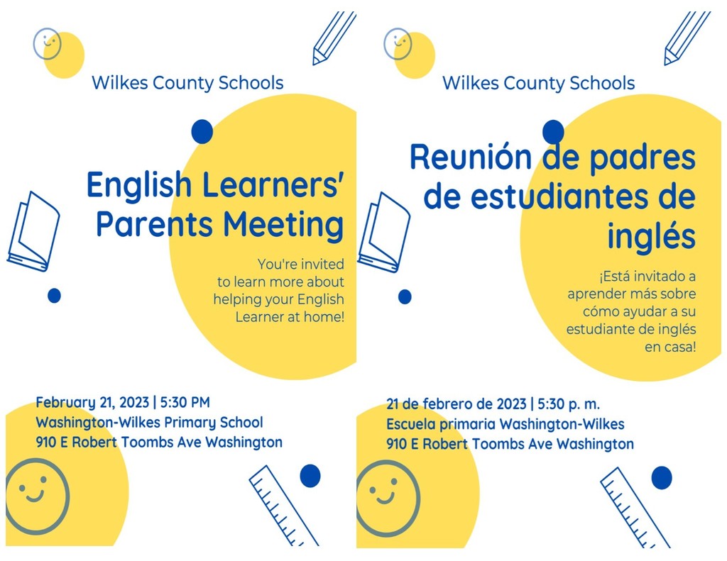EL Parent Meeting Flyer