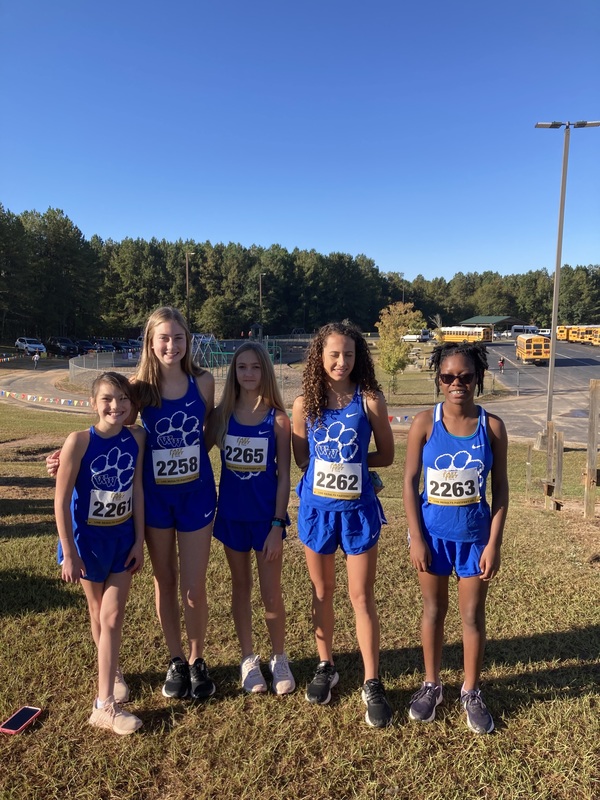 Girls Cross Country Competing at State