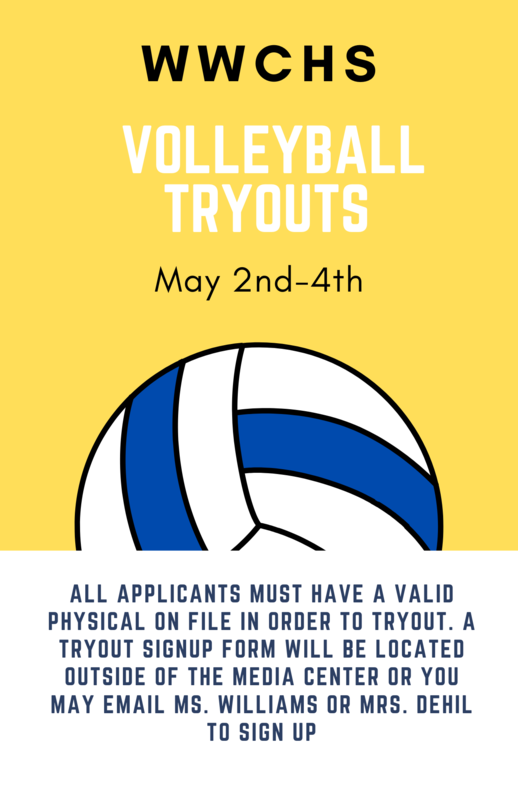 Volleyball Tryouts | Washington Wilkes Comprehensive High School